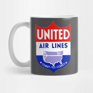 Retro United Airlines Mug
